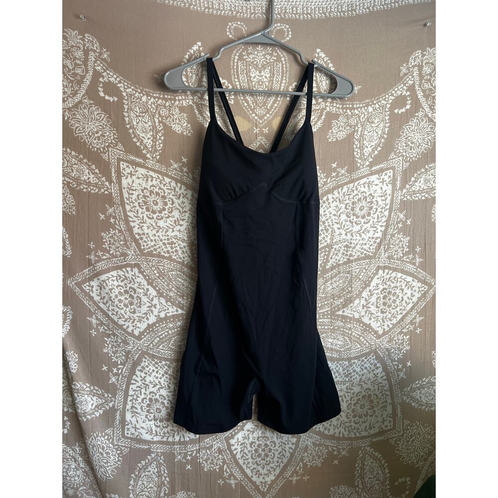 Gymshark Strappy All In One Workout Romper in Black - Picture 3 of 8